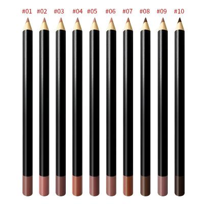 China Vegan Waterproof Brown Matte Waterproof Lip Liner Custom Creamy Logo for sale