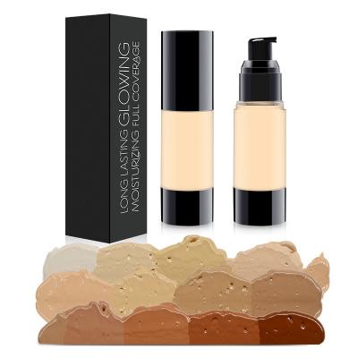 China Best Quality Concealer Wholesale 25 Color Round Bottle Foundation Liquid Cosmetic Foundation Liquid Makeup for sale