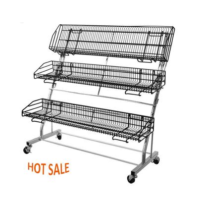 China Double Sided Grocery Rack Supermarket Display Shelf Acceceries for sale