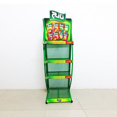 China Single Sided Supermarket Rack Wisda Self Service Cardboard Display Snacks for sale