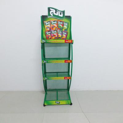 China Single Sided Candy Display Rack , Chips Snacks Display Rack For Convenience Stores for sale