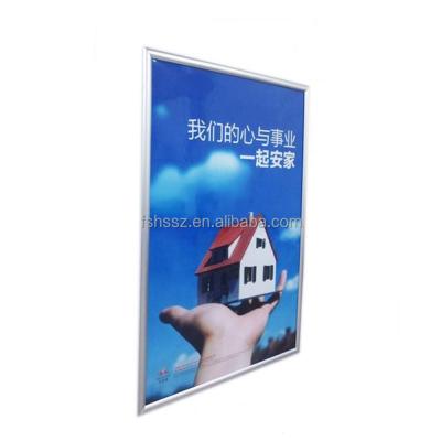 China Aluminum Snap Elevator Aluminum Frame , Wall Mounted Aluminum Poster Frame HS-K20 for sale