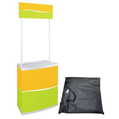 China Plastic supermarket PVC promotion table, pp promotion counter, ABS promotion desk for sale