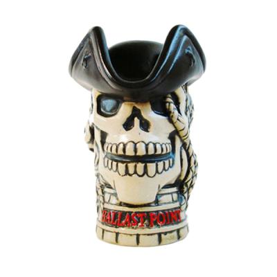 China Europe New Next Bar Supply Custom Ceramic Wholesale Mug Tiki Skull Mug for sale