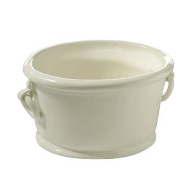 China Viable White Ceramic Custom Barware Ice Bucket for sale