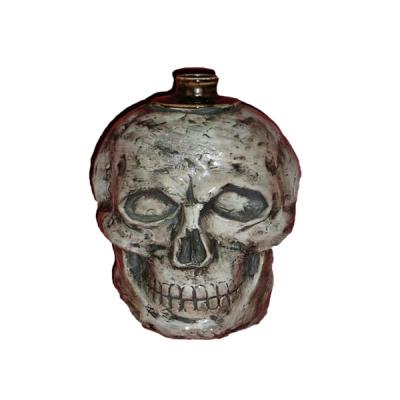 China America's New Next Vintage Skull Shaped Ceramic Unique Wine Bottle Prices for sale