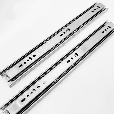 China 32mm System Hole 45mm Three Section Stainless Steel Extension Cabinet Drawer Slide Full for sale