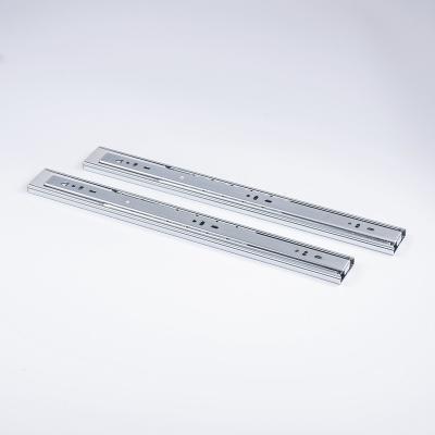 China 32mm Soft Narrow System Telescopic Hole 45mm Three Section Cabinet Drawer Slide for sale