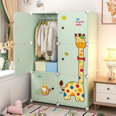 China Portable Baby Storage Cabinet Storage Cube Wardrobe (Size) Adjustable Cheap Plastic Cabinet Wardrobe for sale