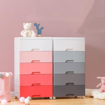 China (Size) 3/4/5/6/7 Tier Kids Cloth Drawer Adjustable Cheap Detachable Plastic Storage Cabinet for sale