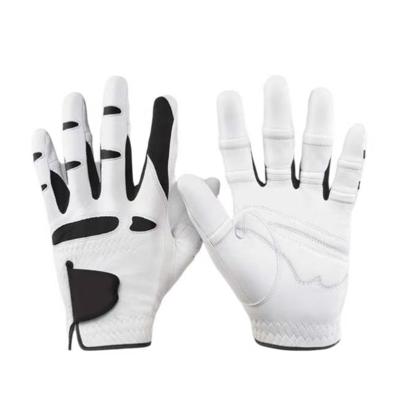 China Soft Feel Comfortable Wholesale Custom Design Cabretta Pu Leather Golf Glove Washable Golf Gloves for sale