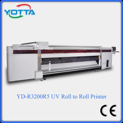 China uv led printer for both roll to roll and flat material wallpaper fabric uv printer for sale