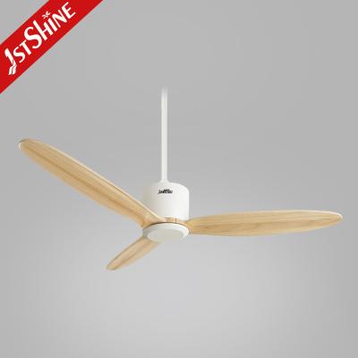 China Decorative 1stshine 52inch DC Motor 3 Blades Wooden Ceiling Fan With Remote for sale