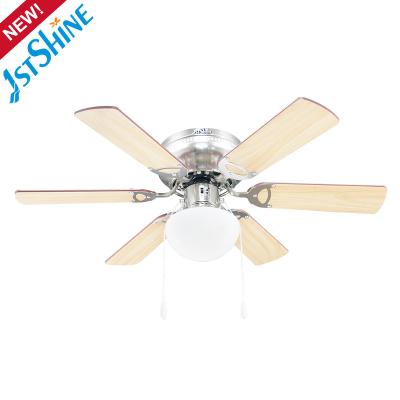 China 1stshine MDF 6 Blades AC Motor Traditional Hot Selling Decorative Ceiling Fan With Light Kit for sale