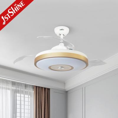 China 1stshine Foldable Modern 42 Inch DC Motor 3 PC Plastic Blades Led Ceiling Fan With Night Light for sale