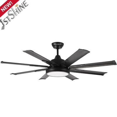 China With Blades 52 Inch 1stshine DC Decorative Light Motor 5 Speeds Remote Control Decorative Aluminum Ceiling Fan Light for sale