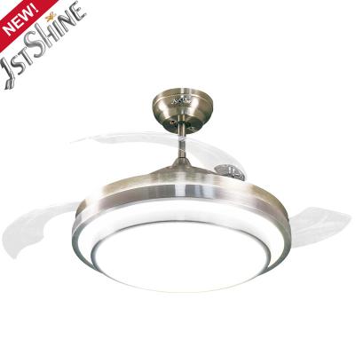 China Modern 1stshine Competitive Price 42 Inch High Lumen Fancy Blade LED Ceiling Fan Chandelier Hidden Light for sale