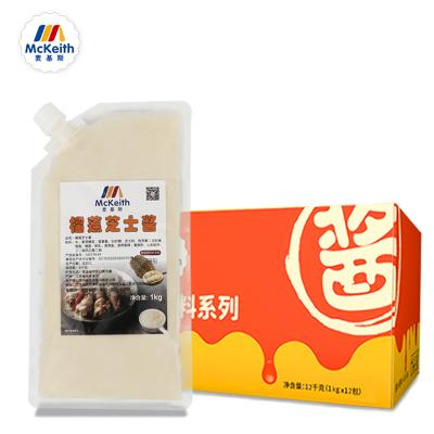 China Fried Taste Mckeith Durian Flavor Cheese Sauce 1 Kg / 12 Bags / Korean Style Durian Flavor Cream Cheese Sauce Carton Supply Free Sample for sale