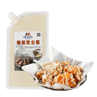 China Fried Taste Korean Fried Chicken Sauce | Durian Flavor Cheese Sauce 1kg / 12 Bags / Carton Flavor Cream Sauce Korean Style Cream Sauce for sale