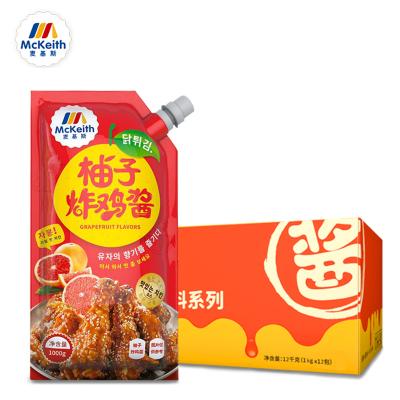 China Fried Chicken Korean Sauce Seasoning Sauce | 1kg/12bags/carton Grapefruit Flavor Fried Chicken Sauce Korean Style Sauce Provide Free Sample for sale