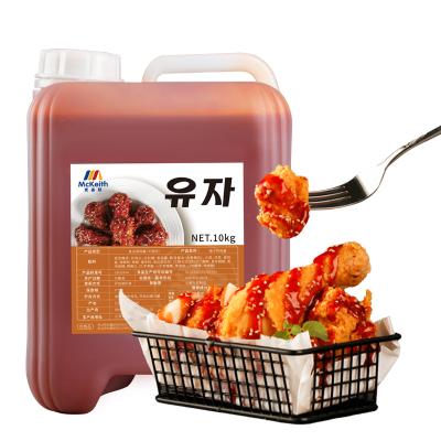 China Used For Wholesale Fried Foods Factory Price 10 Kg Flavor Fried Chicken Grapefruit Sauce 10 Kg / 2 Barrel Carton Large Quantity Small Price for sale