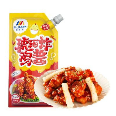 China Used For Wholesale Fried Foods Factory Price 1 Kg Amber Fried Chicken Sauce 1 Kg / 12 Kg Bags / Carton Restaurant Chain Store Use Large Quantity for sale