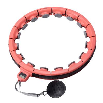 China One-button Fit Quality Fitness Smart Weighted Polynesian Dance Smart Hoops Counter For Loose Weight for sale