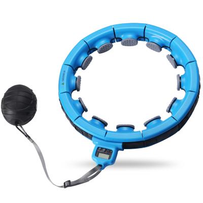 China Wholesale Portable Home Detachable Durable Slim Fitness Weighted Polynesian Dance Smart Circles Waist Massager With Ball for sale