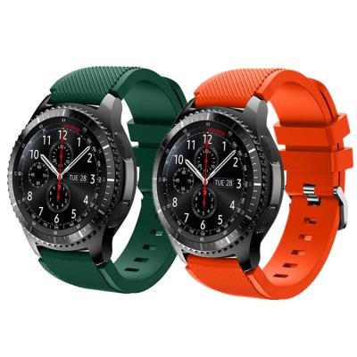 China Water Resistant Fashion Sport Silicone 22mm Silicone Watch Band For Samsung Galaxy S3 Gear Watch Silicone Band Straps for sale