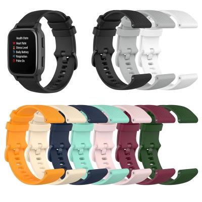 China Silicone Watch Wrist Band for Garmin Venu Sq Smart Watch Accessories Strap Silicone Wristband Buckle Strap Belt for sale