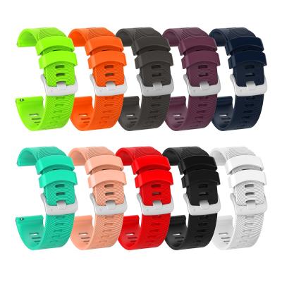 China Stable Suitable for Garmin Forerunner 245M Silicone Strap Garmin 645 Official Same 20mm Crescent Pattern for sale