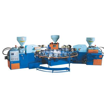 China Shoes Full Automatic KR38024 Three-color Soles Injection Molding Machine for sale