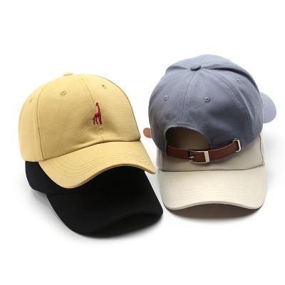 China Knit Custom 5 Panel Embroidered Golf cap 100% Cotton Baseball golf Hats With Strap Tape Back for sale