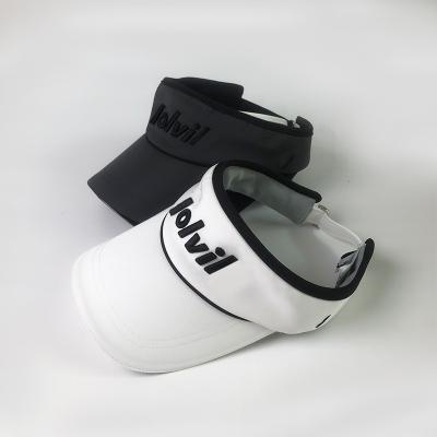 China Knit Hot sale Custom Embroidery Logo Tennis Sport golf Visor Caps Top Empty Golf Hats for sale