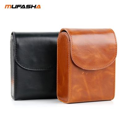 China MUFASHA 11*7.5*4.5cm Laser Golf Rangefinder Case PU Magnetic Golf Rangefinder Leather Bag for sale