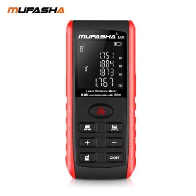 China MUFASHA E60 60m 115*50*23mm OEM Laser Tool Measuring Rangefinders for sale