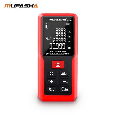 China MUFASHA MT50 94g/117*53*27mm Laser Distance Measuring Angle Sensor Digital Laser Distance Meter for sale