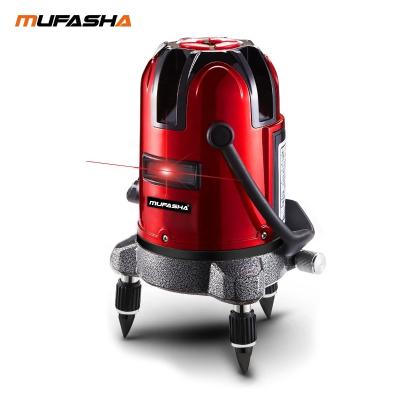 China MUFASHA P02R Automatic Self-Leveling Cross Beam Laser Self-Leveling Red Line Two Level 200*120*120mm for sale