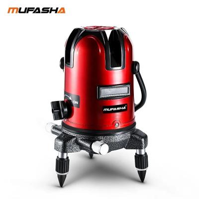 China MUFASHA P05R Automatic Self-Leveling Red Laser Beam Five Lines 200*120*120mm for sale