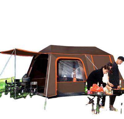 China Waterproof Double Waterpoof Camping Tent 12 People Waterproof Full Automatic Outdoor Tents Family for sale