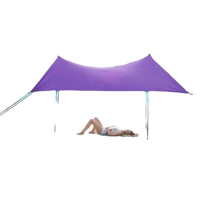 China Wholesale Sun Proof Marquee 2 Person Waterproof Camping Tent With Sandbag Anchors Poles Sun Shade Camping Tent for sale