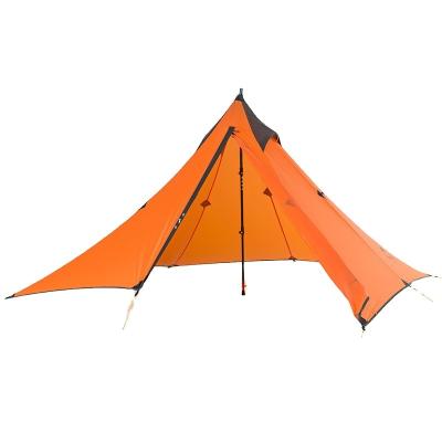 China High quality outdoor 2 person double camping tent silicone coating water resistant side camping tent for sale