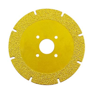 China Cutting Metal / Concrete Rebar Metal Cutting Crusher Blades Vacuum Welded Diamond Saw Blade for sale