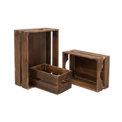 China Sustainable Wood Storage Basket Multifunctional Bedroom Storage Basket With Wooden for sale