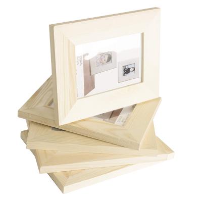 China Sturdy Photo Frame Picture Wooden Wall Picture Frame Natural Multi Wood for sale