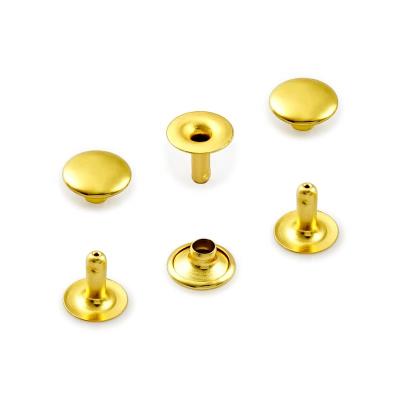 China Quality Washable High End Single Head Iron Gold Custom Rivet for sale