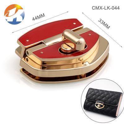 China Factory direct sales eco-friendly customized exquisite craft lock bag accessories bag turn lock bag lock metal hardware for sale