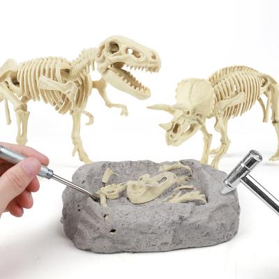 China Relieve the archeological excavation toy of the digging children diy dreamy dinosaur fossil gemstone start of tension and stress of the day handmade gift boy for sale