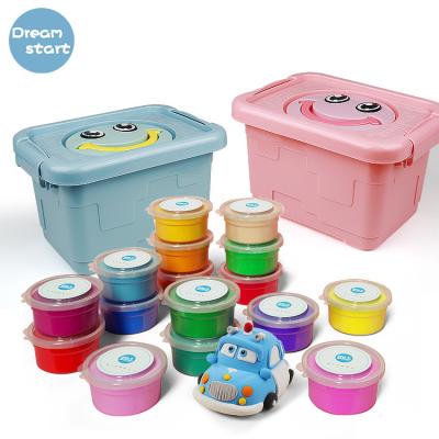 China Educational Color Clay Material Pack Smiley Storage Box Children's Plasticine DIY Toy Set 12 Colors/24 Colors/36 Colors for sale