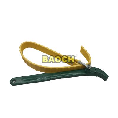 China Mechanical Excavator Belt Wrench Parts Filter Element Wrench Lengthened Excavator Oil Filter Wrench for sale